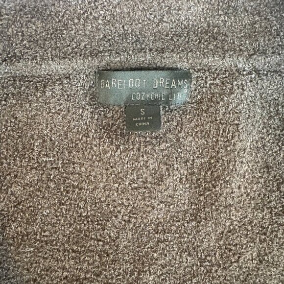 Barefoot Dreams CozyChic Lite Long Weekend Cardi Sweater Open Olive Size Small - Picture 8 of 9